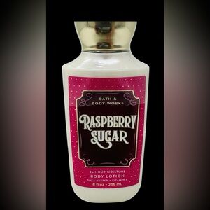 RASPBERRY SUGAR BATH & BODY WORKS LOTION HAND CREAM SHEA BUTTER 8OZ SEALED.
